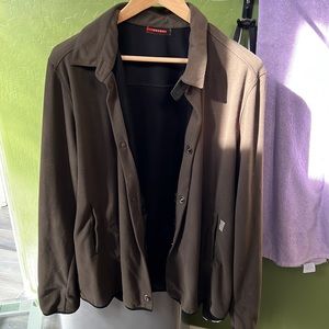 Prada lightweight jacket Brown.  Great condition.  Large
